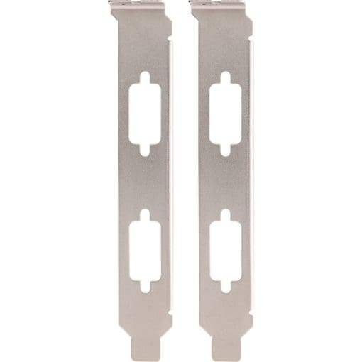 InLine® Slotblech, zur Befestigung von 2x 9pol. Sub D St. oder Bu., 2er Pack – Bild 2