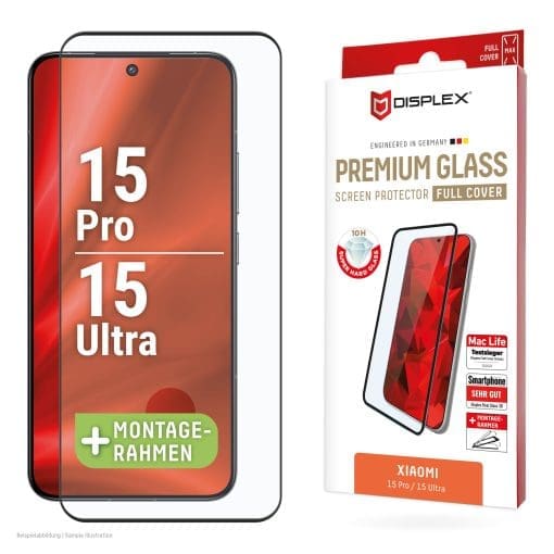 DISPLEX Panzerglas 10H vollflächig für Xiaomi 15 Pro / Xiaomi 15 Ultra