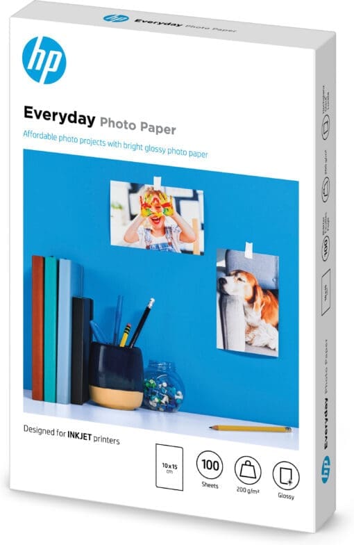 HP Everyday-Fotopapier, glänzend - 100 Blatt/10 x 15 cm – Bild 2