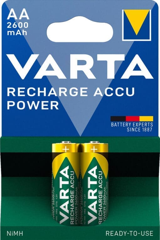 VARTA Rechargeable Akku AA Mignon 2er 2600mAh (Entladeschutz) – Bild 2