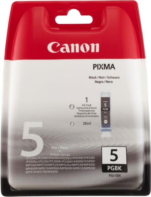 Canon PGI5BKBLI Nr.5 Pixma MP Tinte black SEC 505Seiten 26ml