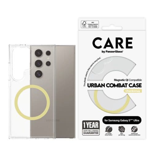 CARE Flagship Case Clear w. Chardonnay QI Galaxy S25 Ultra – Bild 2