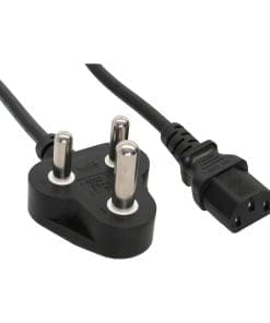 35er Bulk-Pack InLine®Netzstecker Südafrika 5A Typ D auf Kalt C13, 1,8m