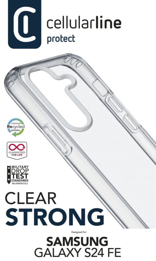 Cellularline Clear Strong Case für Samsung S24 FE