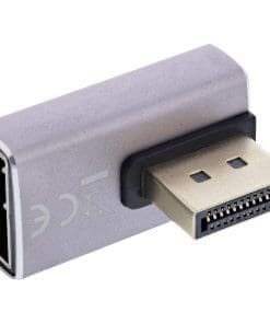 InLine® DisplayPort 1.4 Adapter, DisplayPort St/ Bu, 90° vertikal rechts, 8K UHD