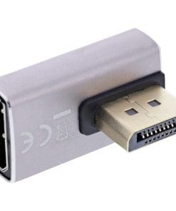 InLine® DisplayPort 1.4 Adapter, DisplayPort St/ Bu, 90° vertikal links, 8K UHD