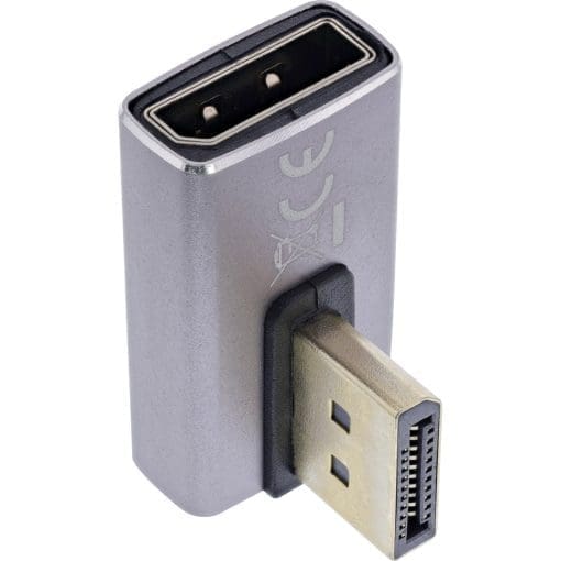 InLine® DisplayPort 1.4 Adapter, DisplayPort St/ Bu, 90° vertikal links, 8K UHD – Bild 5