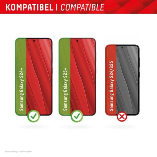 DISPLEX Panzerfolie für Samsung Galaxy S24+, Galaxy S25+ – Bild 3