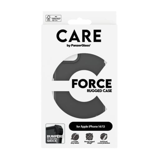 CARE Case Fashionable Black FORCE iPhone 14/13 – Bild 3