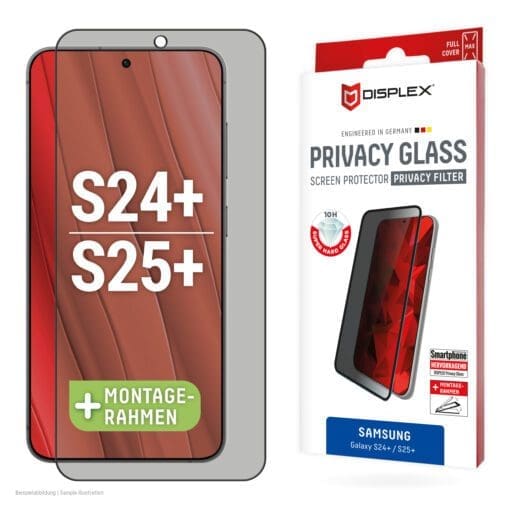 DISPLEX Privacy / Blickschutz Panzerglas Samsung Galaxy S24+, Galaxy S25+