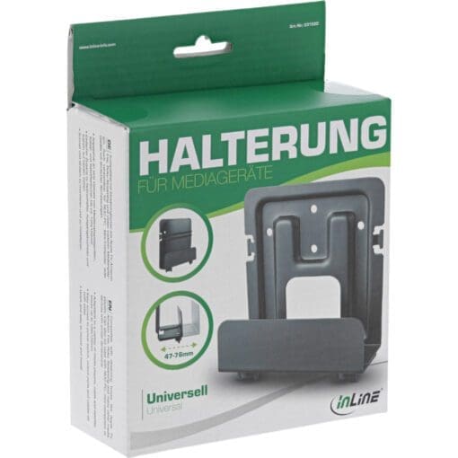 InLine® Halterung für Mediageräte / Streaming-Boxen, 47-76mm – Bild 3