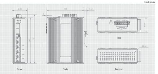 LevelOne IES-0620 Industrial Gigabit Ethernet Switch – Bild 2