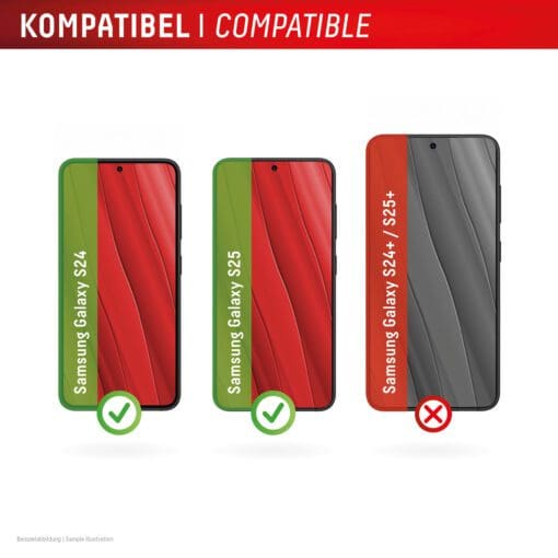 DISPLEX Panzerglas + Case Samsung Galaxy S24, Galaxy S25 – Bild 7