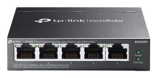 Omada ES205GP Omada 5-Port GIG Easy mgd. Switch 4-Port PoE+