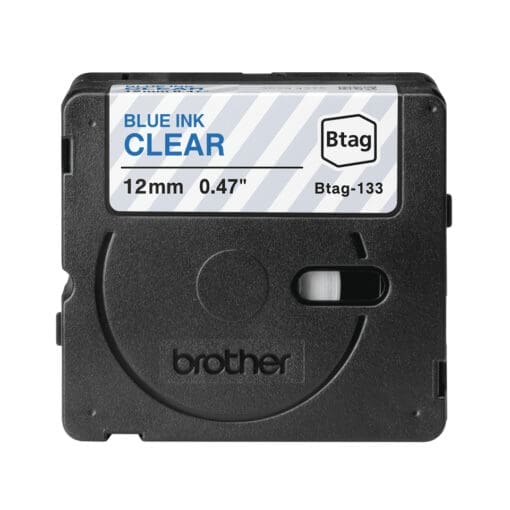 Brother Schriftband BTAG-133 Blau auf Transparent 12 mm x 4 m – Bild 2