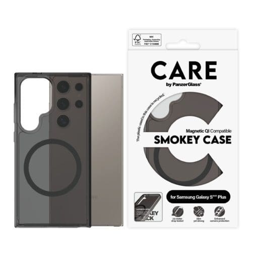 CARE Flagship Case Smokey/Black QI Compatible Galaxy S25 Ultra – Bild 2