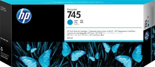 HP 745 DesignJet Druckerpatrone Cyan, 300 ml