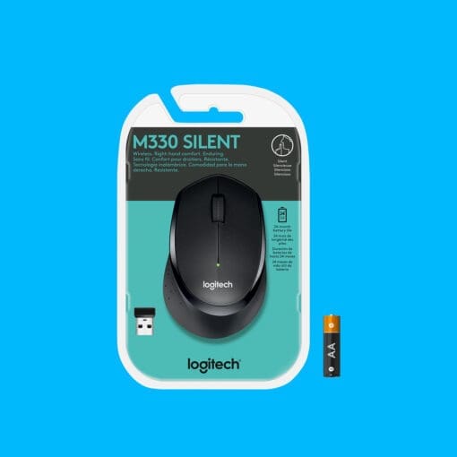 Logitech M330 SILENT Plus Wireless Maus schwarz – Bild 4