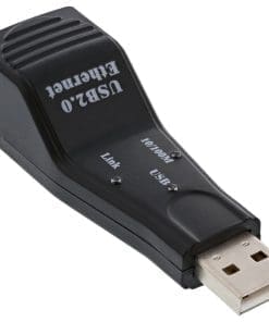InLine® USB 2.0 Netzwerkadapter, 10/100MBit, schwarz
