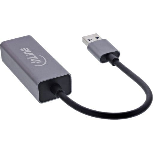 InLine® USB 3.2 Netzwerkadapter Kabel, USB-A zu RJ45 Gigabit Netzwerk – Bild 2