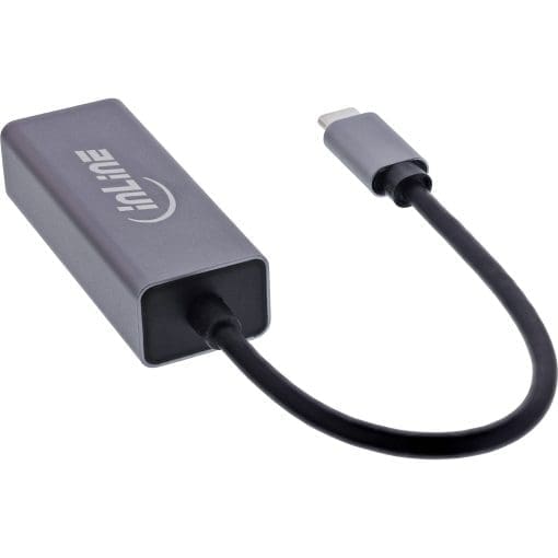 InLine® USB 3.2 Netzwerkadapter Kabel, USB-C zu RJ45 Gigabit Netzwerk – Bild 2