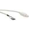 InLine® USB 2.0 Anschlusskabel, Stecker A auf Einbaubuchse A, 0,6m