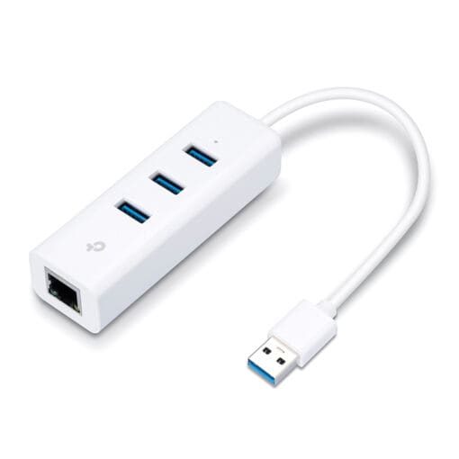 TP-Link UE330 USB 3.0 Gigabit Ethernet Adapter mit USB Hub – Bild 2