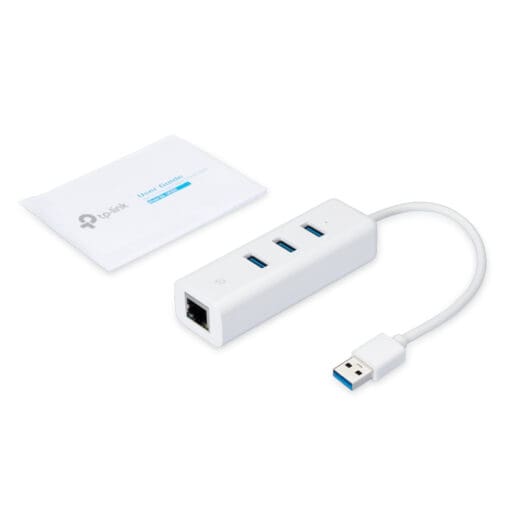 TP-Link UE330 USB 3.0 Gigabit Ethernet Adapter mit USB Hub – Bild 3