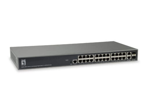 LevelOne 26-Port L3 Manag.GiB Switch 2 x SFP/RJ45 Combo