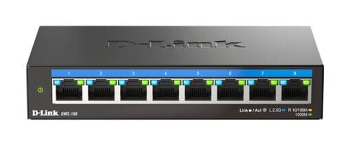 D-Link DMS-108 8-Port Multi-Gigabit Unmanaged Switch – Bild 2