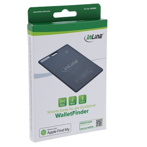 InLine® Wallet Finder, smarte Karte für die Geldbörse, Qi-Aufladung,100mAh, IPX5 – Bild 4