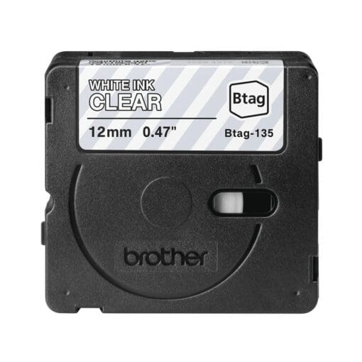 Brother Schriftband BTAG-135 Weiß auf Transparent 12 mm x 4 m – Bild 2