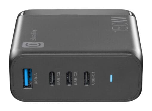 Cellularline Multipower Desk 150W Reiselader 4 Port GaN Black – Bild 3