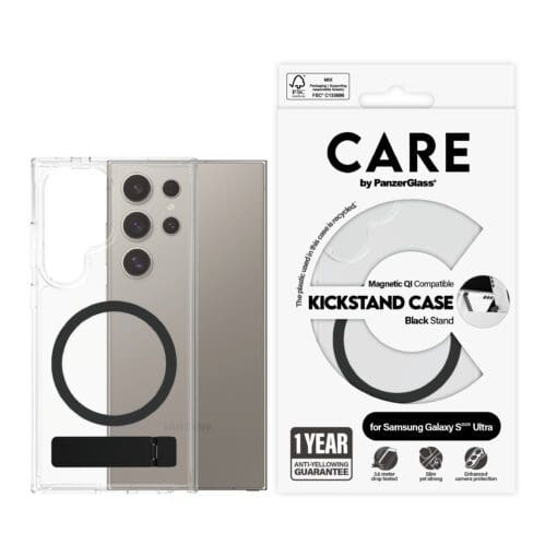 CARE Feature Case Clear w. Kickstand & QI Galaxy S25 Ultra – Bild 2