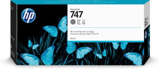 HP 747 Grau DesignJet Tintenpatrone, 300 ml