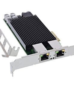 InLine® Dual Gigabit Netzwerkkarte, 2x RJ45 1 Gb/s, PCIe x4, PoE+