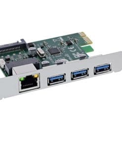 InLine® Combokarte Gigabit Netzwerk und USB 3.2 Gen.1, 1x RJ45, 3x USB-A