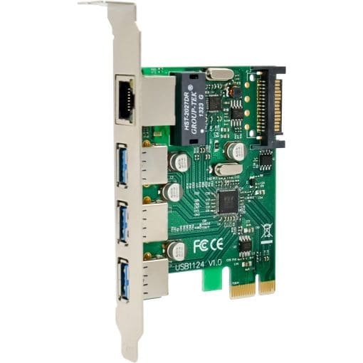 InLine® Combokarte Gigabit Netzwerk und USB 3.2 Gen.1, 1x RJ45, 3x USB-A – Bild 5