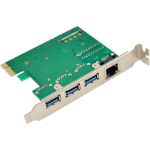 InLine® Combokarte Gigabit Netzwerk und USB 3.2 Gen.1, 1x RJ45, 3x USB-A – Bild 6