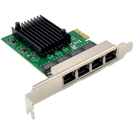 InLine® Quad Gigabit Netzwerkkarte, 4x RJ45 1 Gb/s, PCIe x1 – Bild 2
