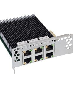 InLine® 6-fach Gigabit Netzwerkkarte, 6x RJ45 1 Gb/s, PCIe x4