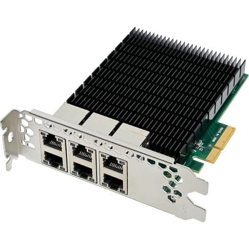 InLine® 6-fach Gigabit Netzwerkkarte, 6x RJ45 1 Gb/s, PCIe x4 – Bild 2