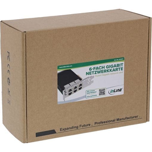 InLine® 6-fach Gigabit Netzwerkkarte, 6x RJ45 1 Gb/s, PCIe x4 – Bild 7