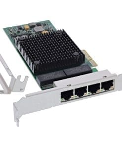 InLine® Quad Gigabit Netzwerkkarte, 4x RJ45 1 Gb/s, PCIe x4