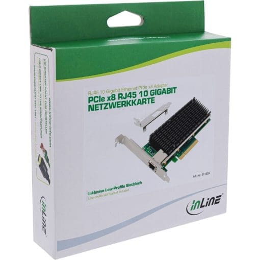 InLine® 10-Gigabit Netzwerkkarte, 1x RJ45 10Gb/s, PCIe x8, inkl. LP Slotblech – Bild 6