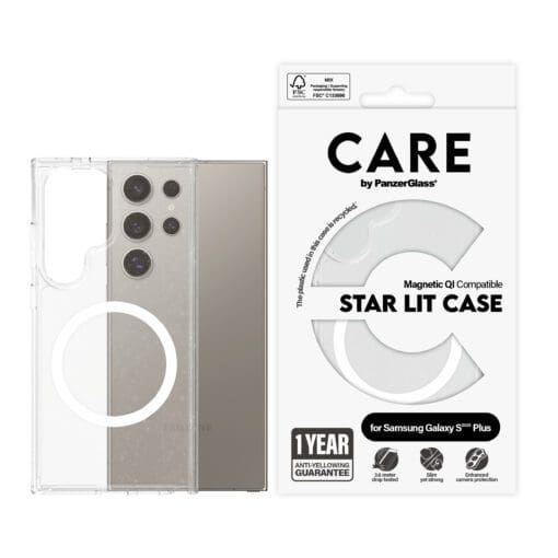 CARE Flagship Case Star Lit w. White QI Galaxy S25 Ultra – Bild 2