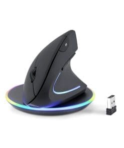 Perixx PERIMICE-713 RX Vertikale Ergonomie-Maus, kabellos, inkl. Ladepad