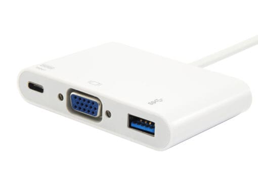 equip USB Typ C zu VGA Buchse, USB A Buchse, PD Adapter – Bild 3