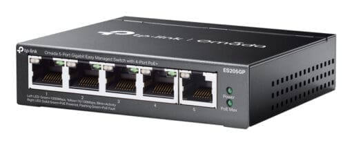 Omada ES205GP Omada 5-Port GIG Easy mgd. Switch 4-Port PoE+ – Bild 3