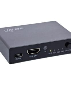 InLine® HDMI Switch, 3-fach, 8K4K@60Hz, HDCP 2.3